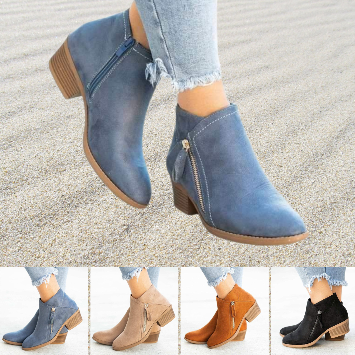 Zeline™ - Fashionable suede boots for autumn 