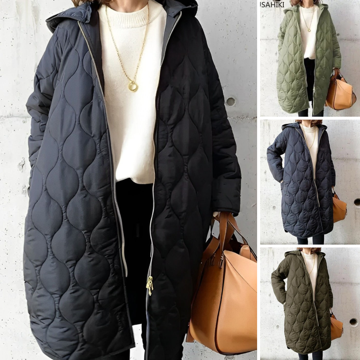 Elfrea™ - New Casual Argyle Hooded Parka Coat [Last Day Discount]