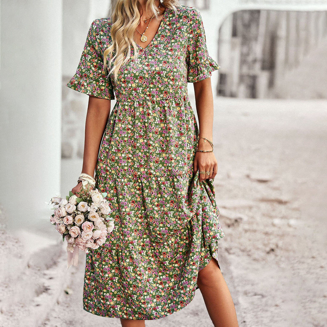 Blossomé™ - Elegant floral mini dress for women