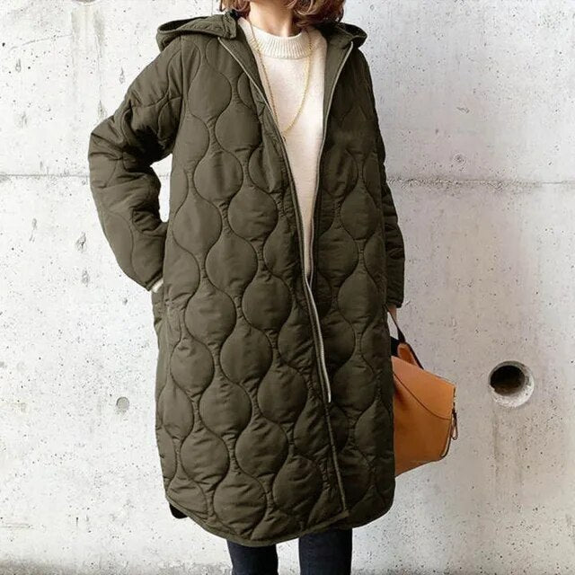 Elfrea™ - New Casual Argyle Hooded Parka Coat [Last Day Discount]