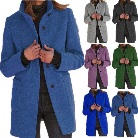 Angeline™ - Button Down Wool Coat [Last Day Discount]