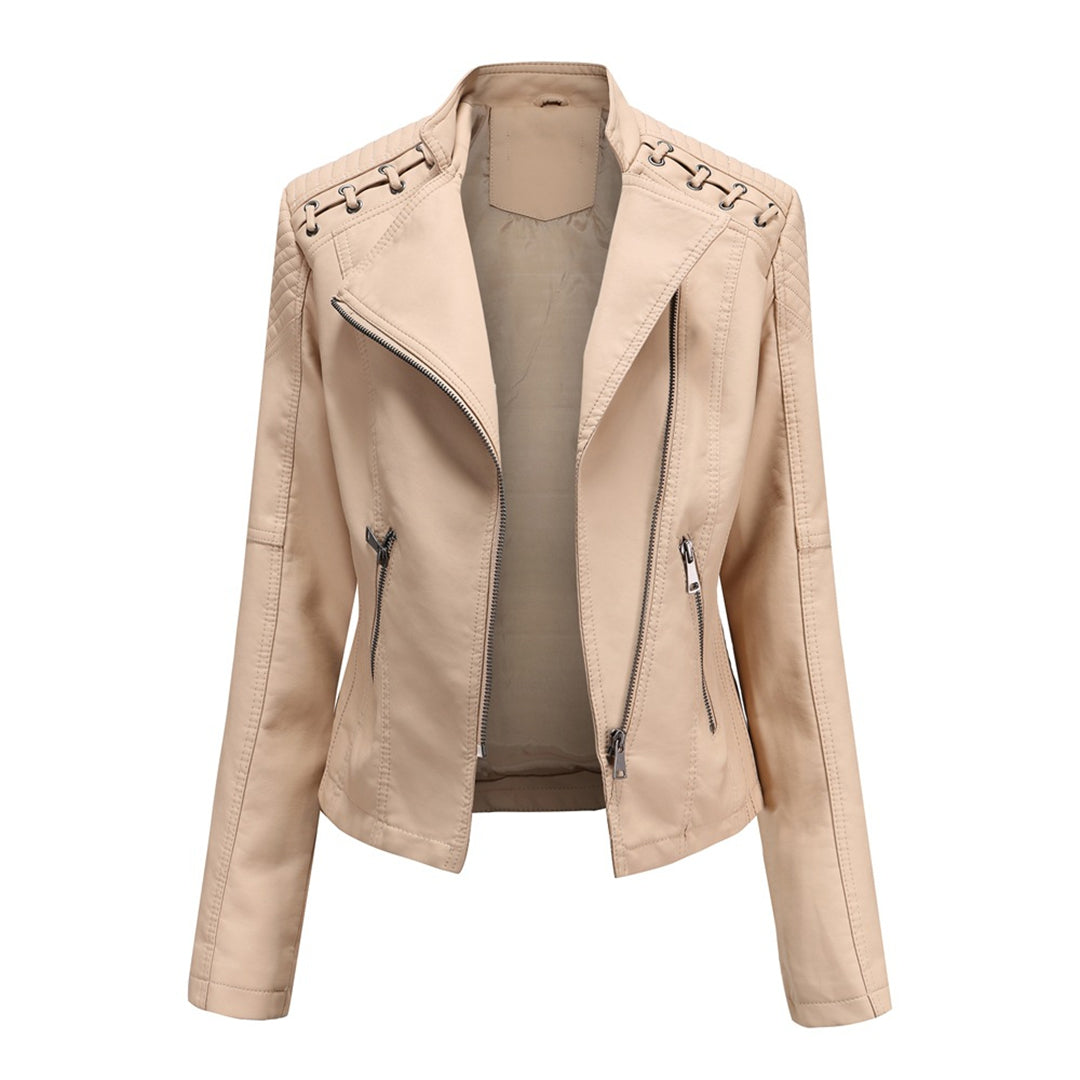 Marie™ - Stylish leather jacket