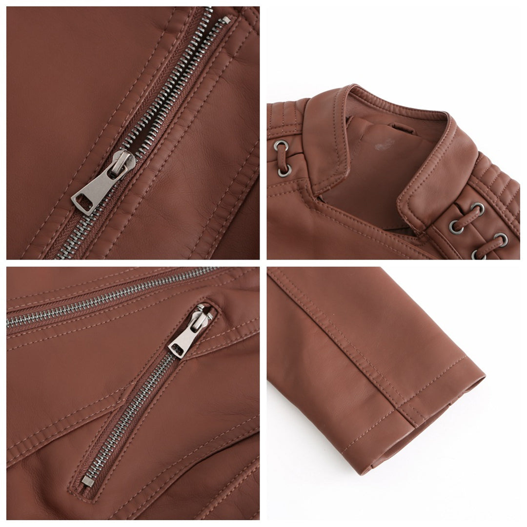 Marie™ - Stylish leather jacket