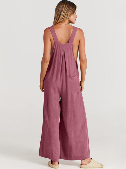 Rosabella™️ - Sleeveless Wide Leg Jumpsuit 