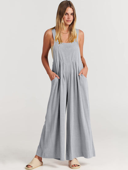 Rosabella™️ - Sleeveless Wide Leg Jumpsuit 
