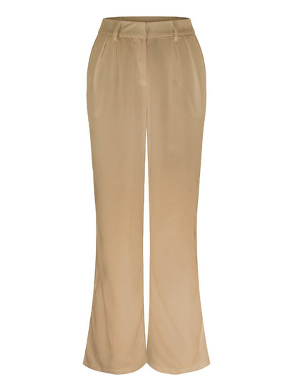 Celine Montclaire™️- Casual high-waisted wide-leg trousers