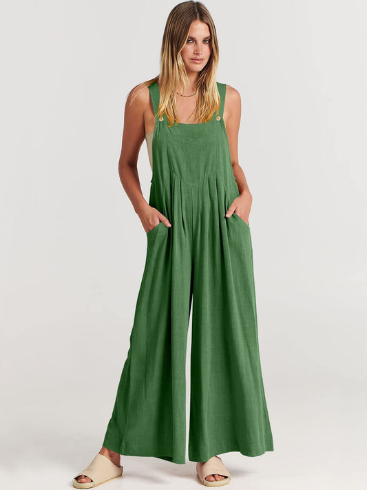 Rosabella™️ - Sleeveless Wide Leg Jumpsuit 