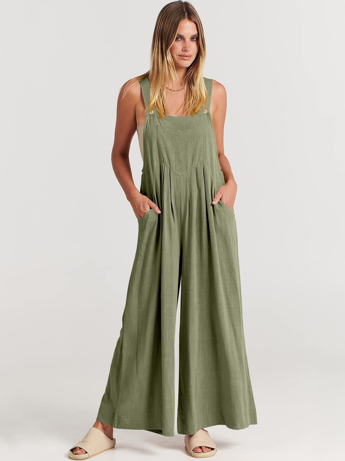 Rosabella™️ - Sleeveless Wide Leg Jumpsuit 