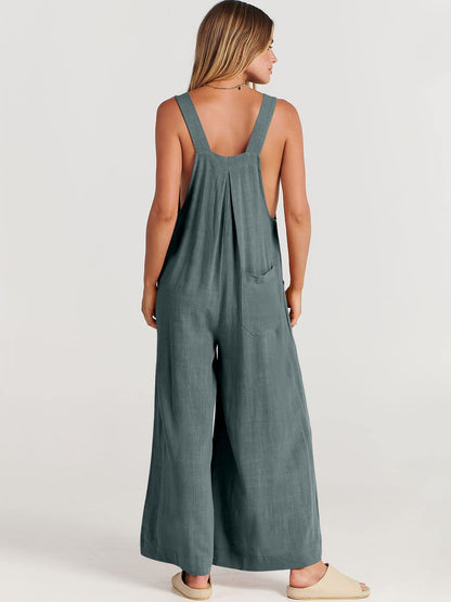 Rosabella™️ - Sleeveless Wide Leg Jumpsuit 