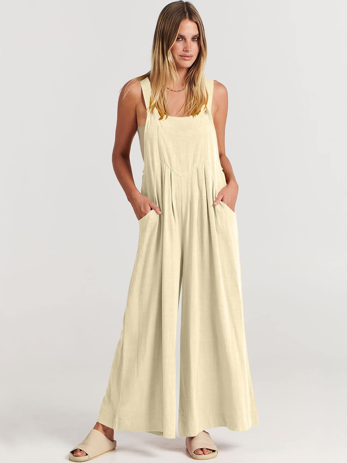 Rosabella™️ - Sleeveless Wide Leg Jumpsuit 