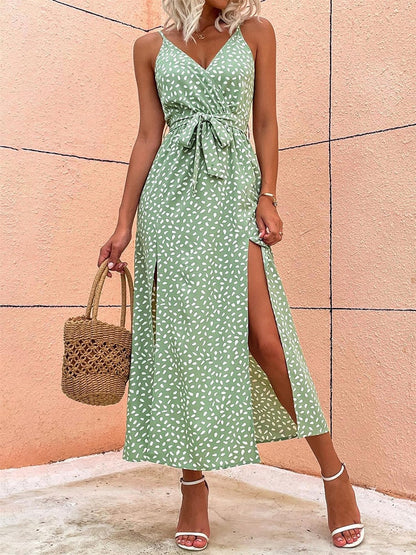 Cropkop™ - Long summer dress with floral pattern