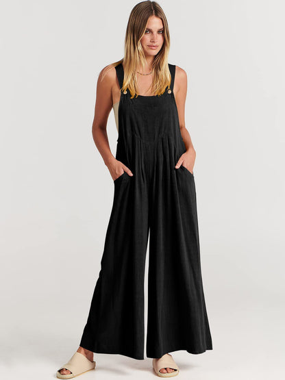 Rosabella™️ - Sleeveless Wide Leg Jumpsuit 