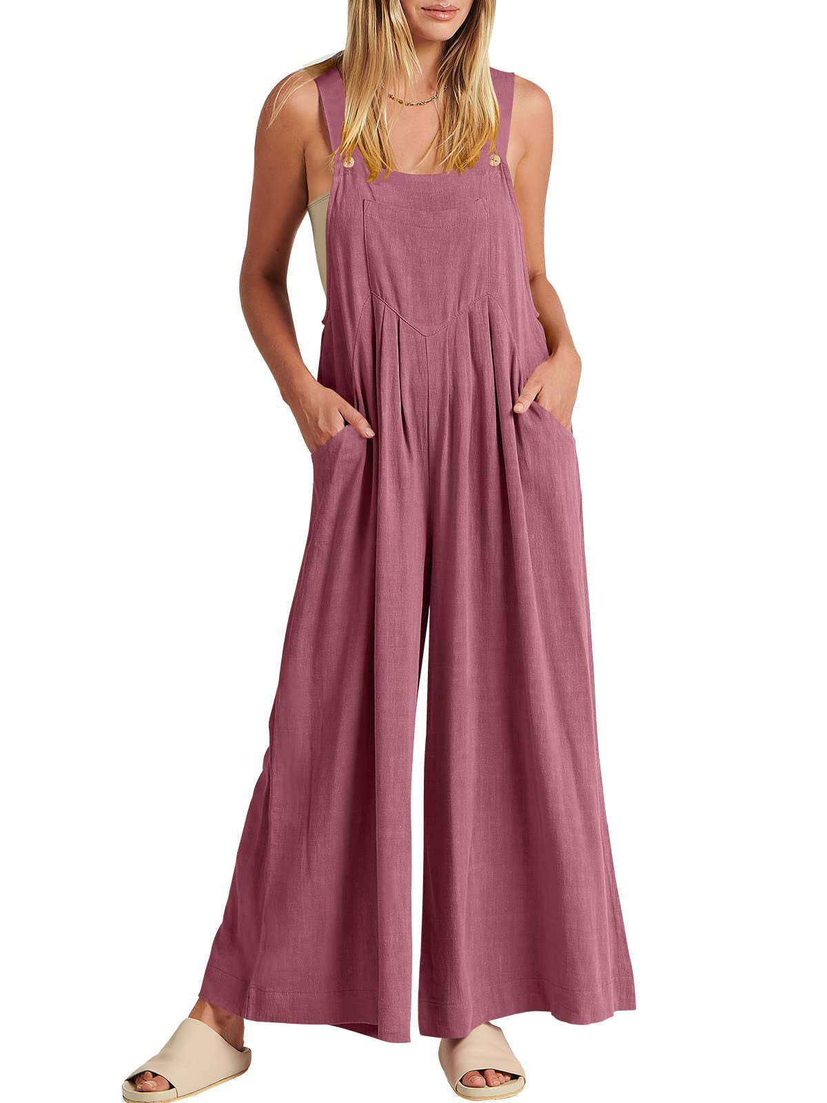 Rosabella™️ - Sleeveless Wide Leg Jumpsuit 