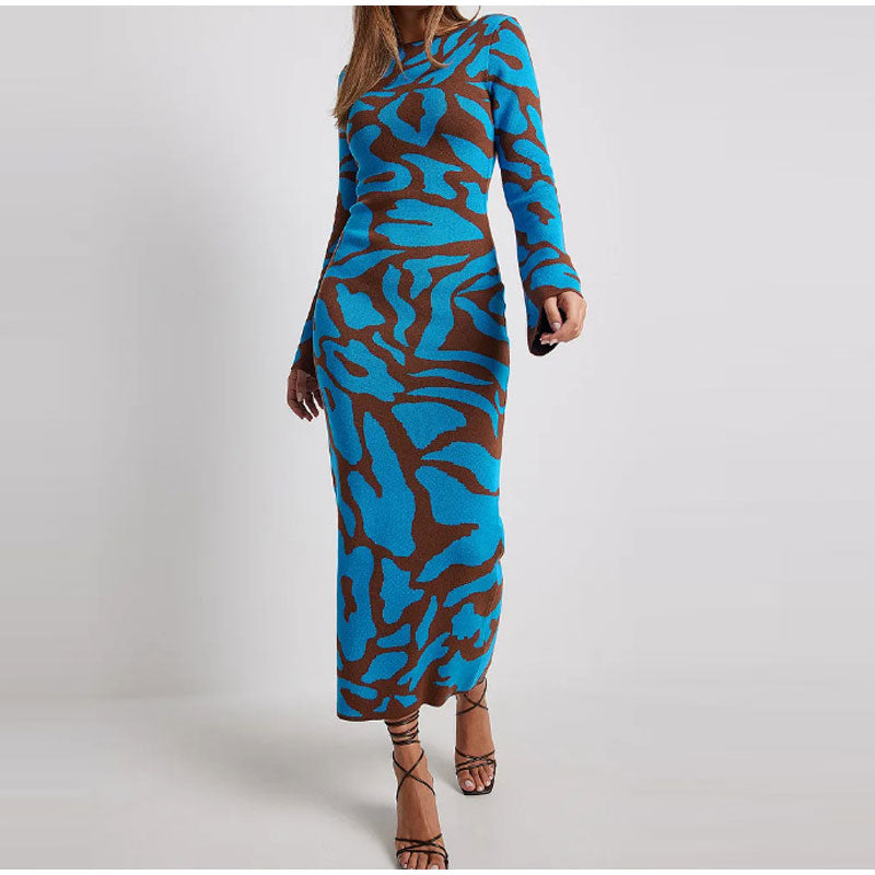 Portia™ - Elegant long-sleeved knitted dress