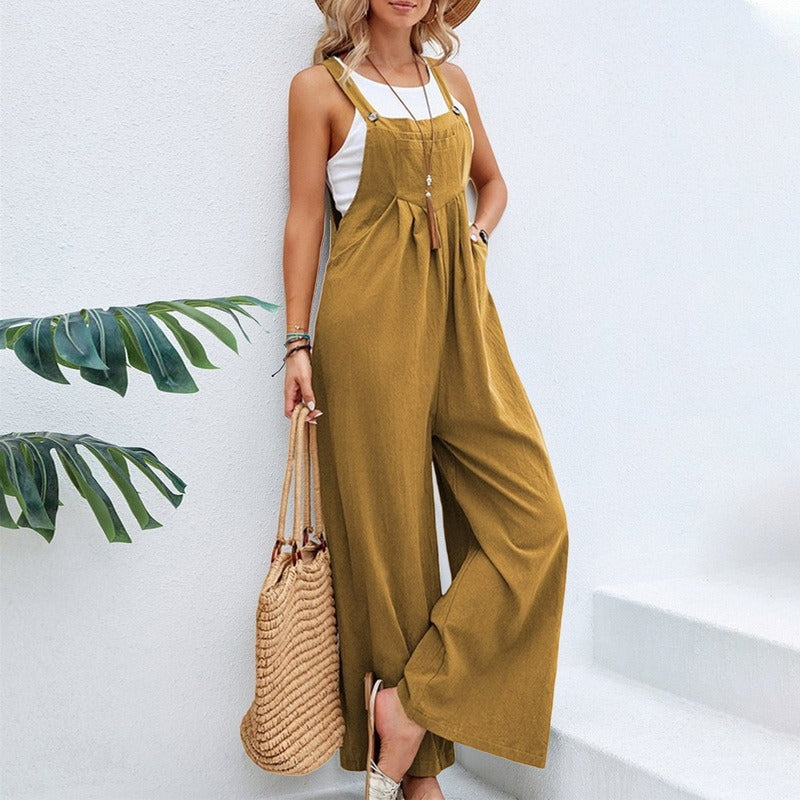 Fatima™ - Comfortable &amp; Vintage Loose Jumpsuit