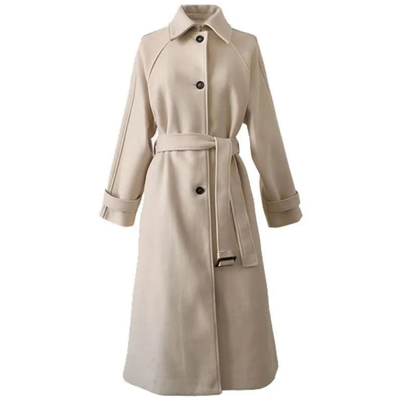 Elega™ - EleganceBlend Wool Belted Coat 