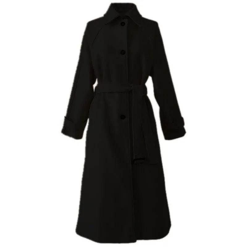 Elega™ - EleganceBlend Wool Belted Coat 