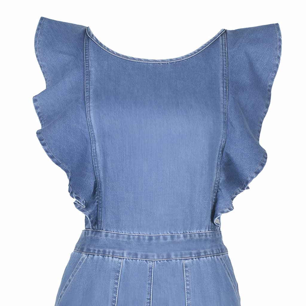 DenimDynasty™ - Open Back Denim Jumpsuit [Last Day Discount]