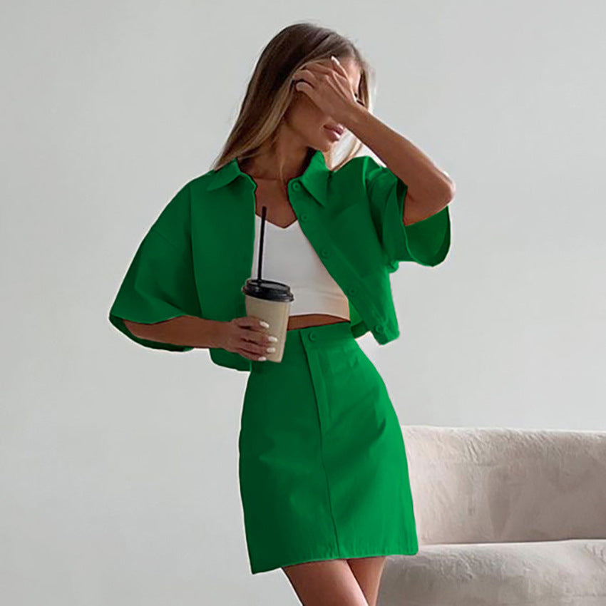 Pia™ - Short Skirt Two-Piece Set for Women