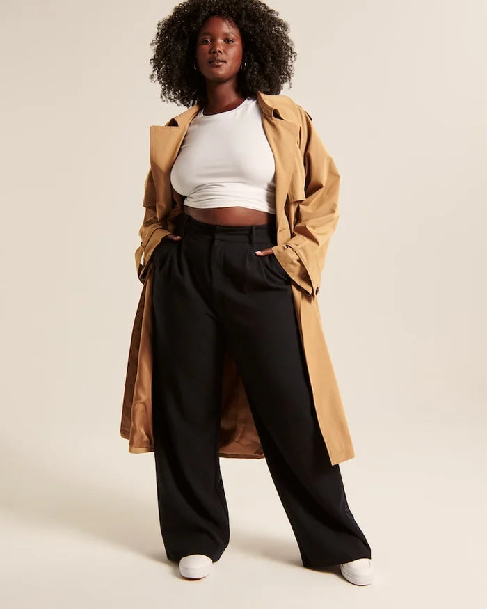 Celine Montclaire™️- Casual high-waisted wide-leg trousers