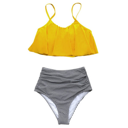 Wendy™ - Ruffle Top and High-Waisted Bikini Bottom [Last Day Discount]
