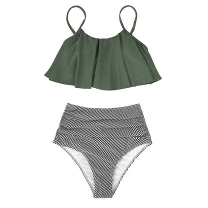 Wendy™ - Ruffle Top and High-Waisted Bikini Bottom [Last Day Discount]