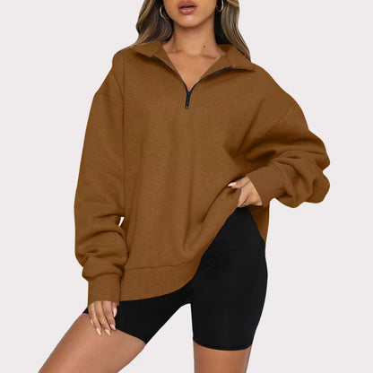 Tatum™ - Women's Collared Sweatshirt