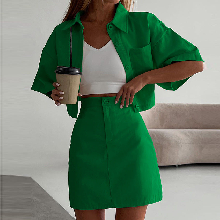 Pia™ - Short Skirt Two-Piece Set for Women