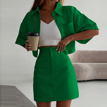 Pia™ - Short Skirt Two-Piece Set for Women