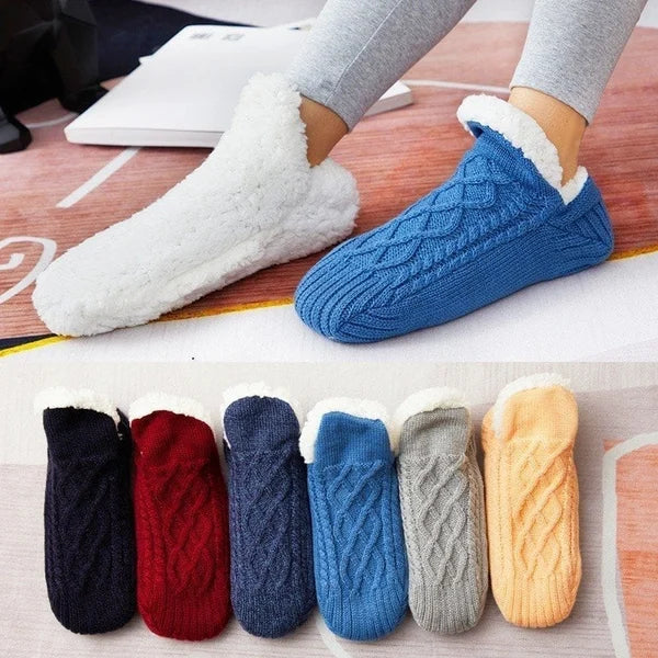 Non-slip thermal socks 