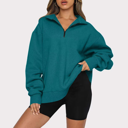Tatum™ - Women's Collared Sweatshirt