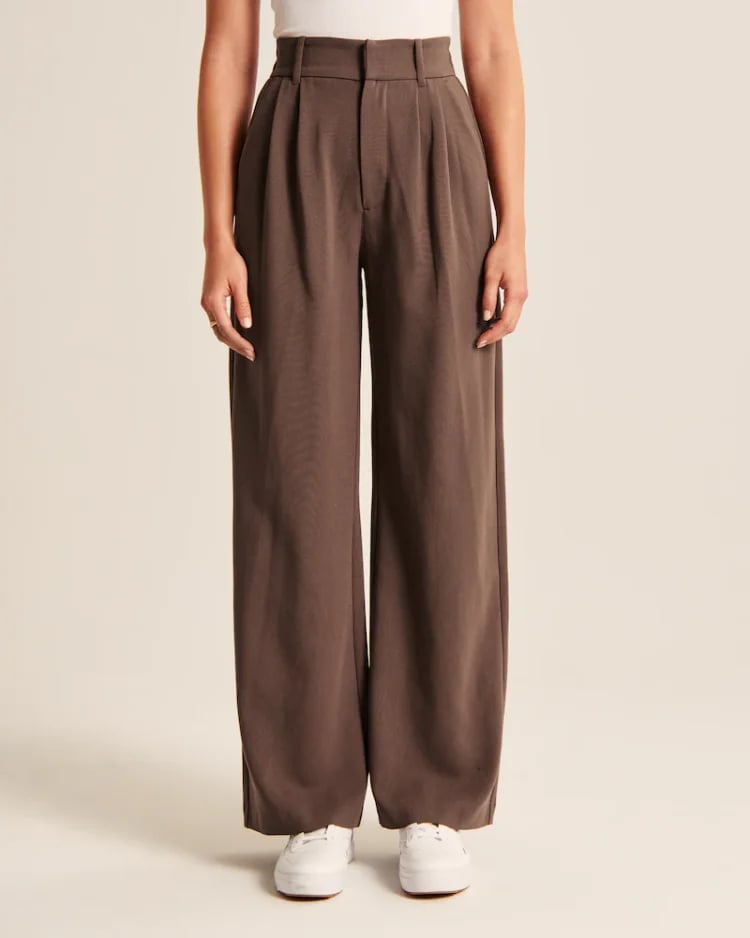 Celine Montclaire™️- Casual high-waisted wide-leg trousers