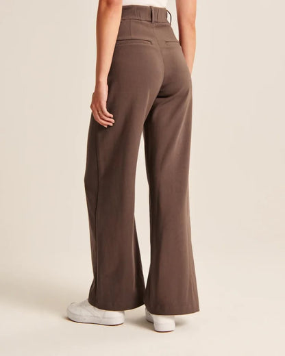 Celine Montclaire™️- Casual high-waisted wide-leg trousers