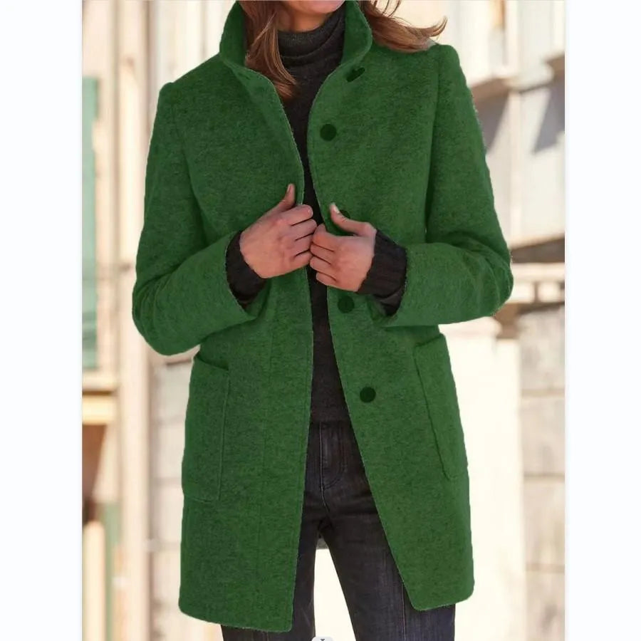 Angeline™ - Button Down Wool Coat [Last Day Discount]
