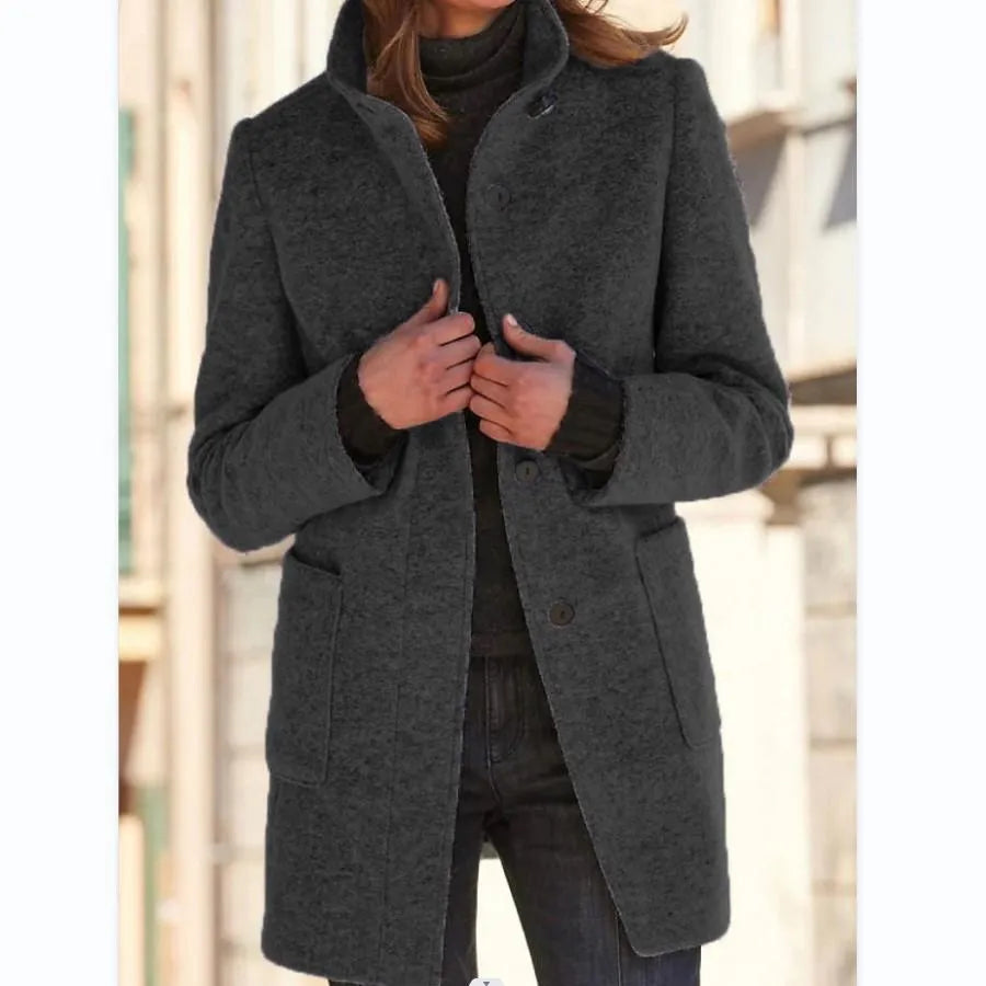 Angeline™ - Button Down Wool Coat [Last Day Discount]