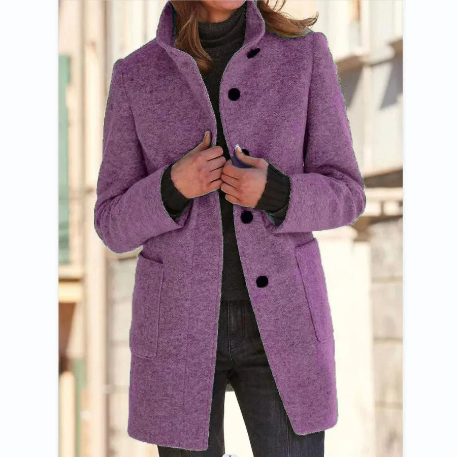 Angeline™ - Button Down Wool Coat [Last Day Discount]