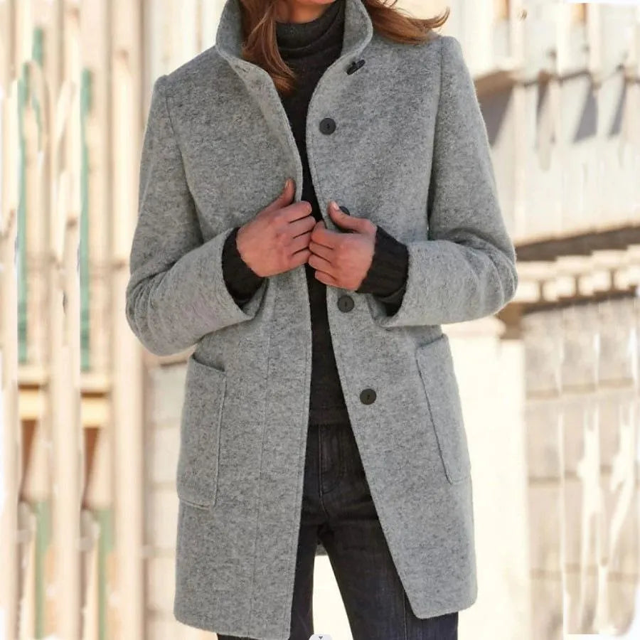 Angeline™ - Button Down Wool Coat [Last Day Discount]