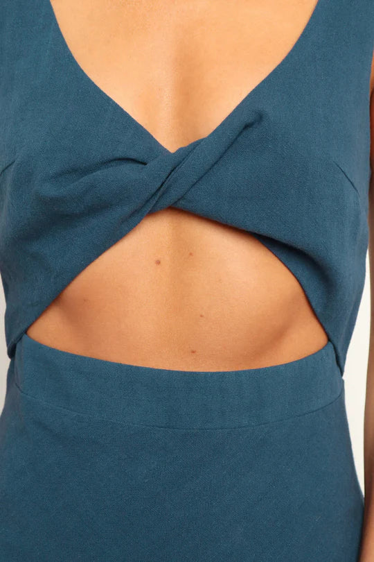 Lily | Wrap-style midi dress