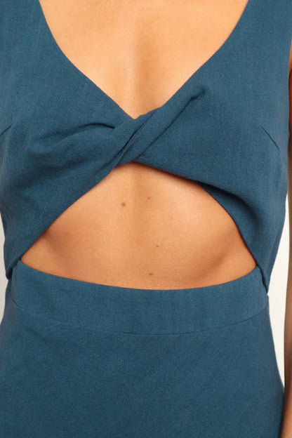 Lily | Wrap-style midi dress