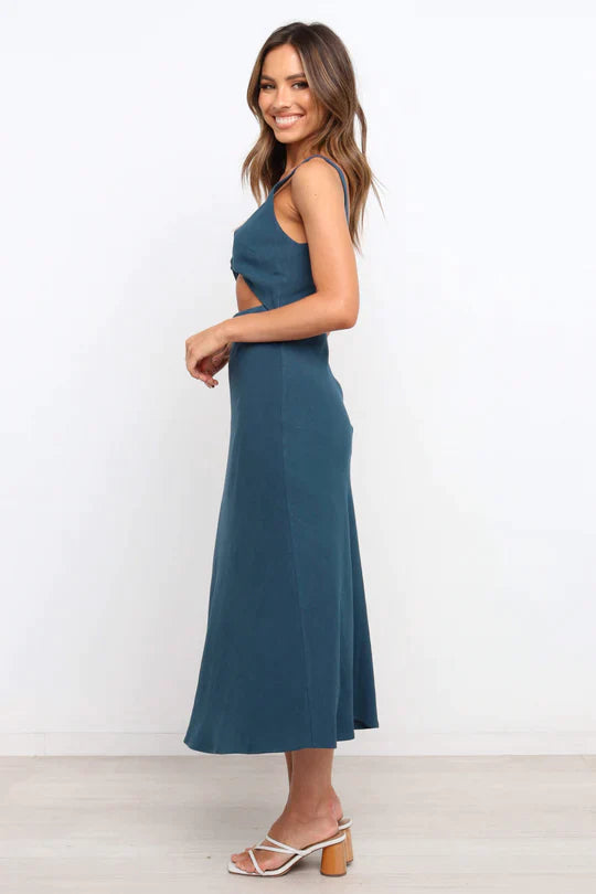Lily | Wrap-style midi dress