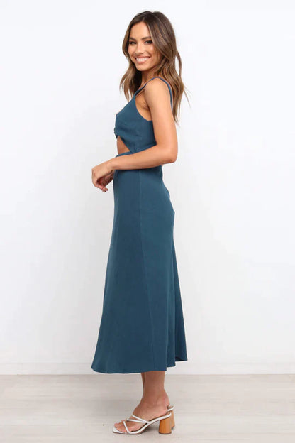 Lily | Wrap-style midi dress