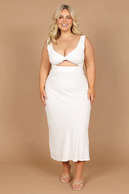 Lily | Wrap-style midi dress